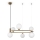 Maytoni MOD013PL-06BS1 - Candelabro suspenso RING 6xG9/25W/230V latão