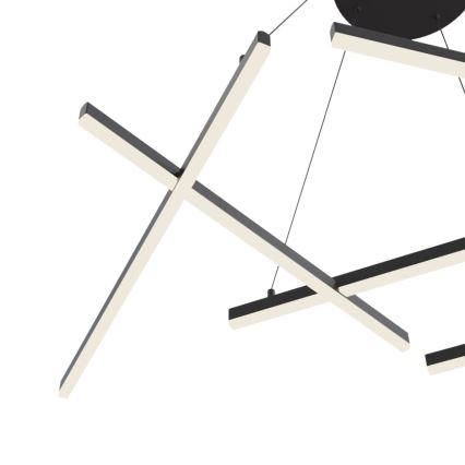 Maytoni MOD016PL-L75B - Candelabro suspenso LED LINE LED/79W/230V preto