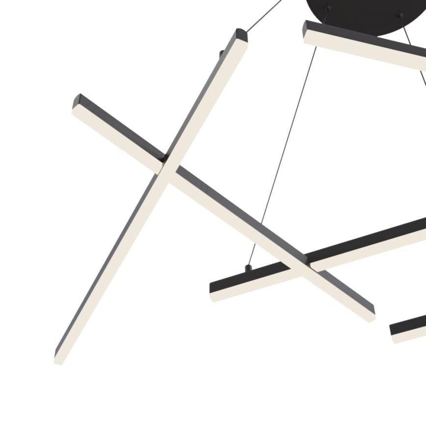 Maytoni MOD016PL-L75B - Candelabro suspenso LED LINE LED/79W/230V preto