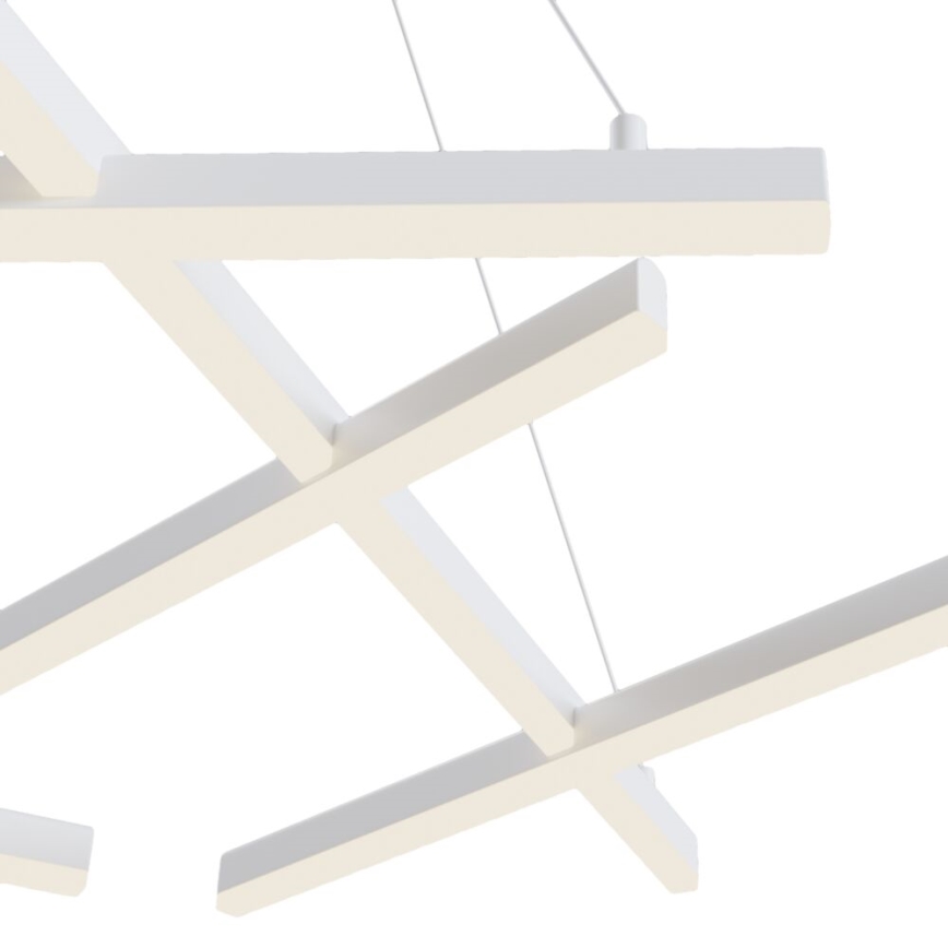 Maytoni MOD016PL-L75W - Candelabro suspenso LED LINE LED/79W/230V branco