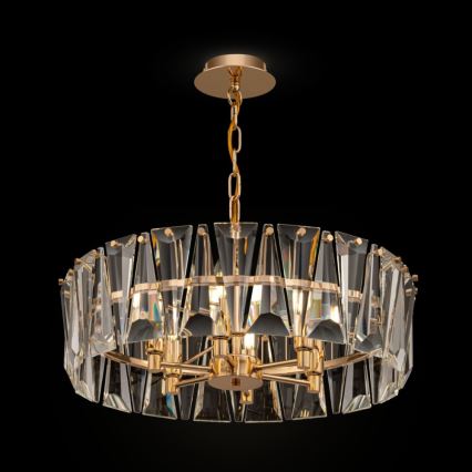 Maytoni MOD043PL-06G - Candelabro suspenso PUNTES 6xE14/60W/230V dourada