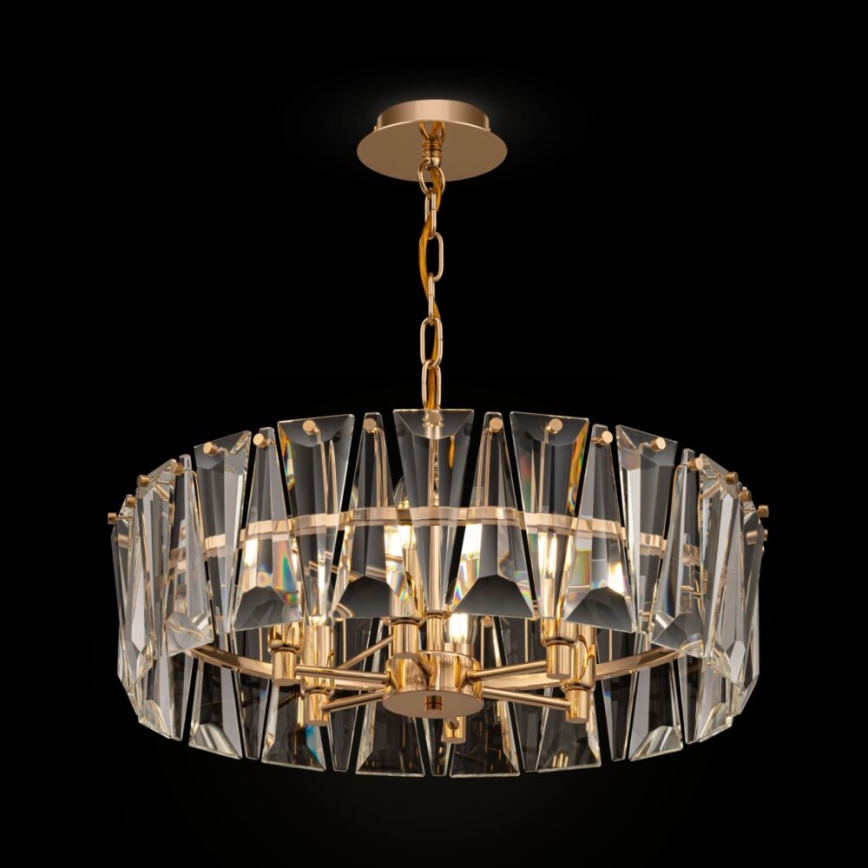 Maytoni MOD043PL-06G - Candelabro suspenso PUNTES 6xE14/60W/230V dourada