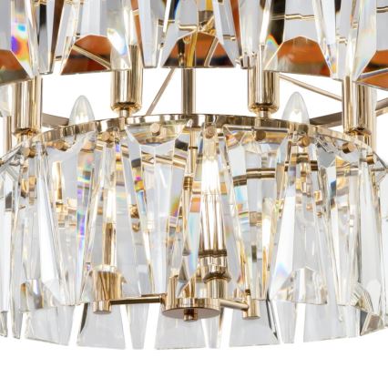 Maytoni MOD043PL-12G - Candelabro suspenso PUNTES 12xE14/40W/230V dourada