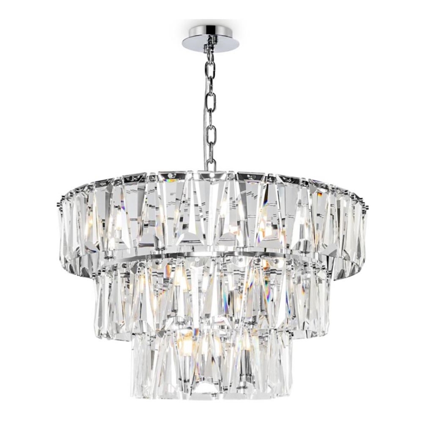 Maytoni MOD043PL-18CH - Candeeiro suspenso PUNTES 18xE14/40W/230V cromado brilhante