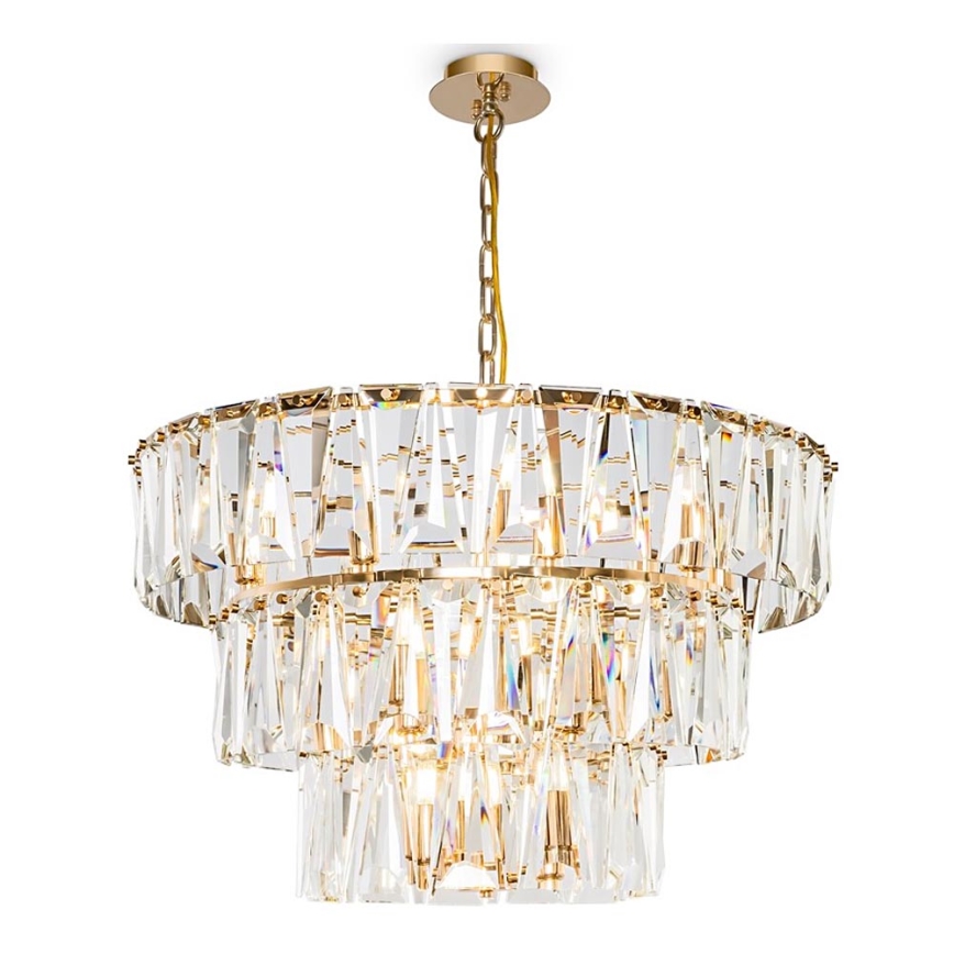 Maytoni MOD043PL-18G - Candelabro suspenso PUNTES 18xE14/40W/230V dourada