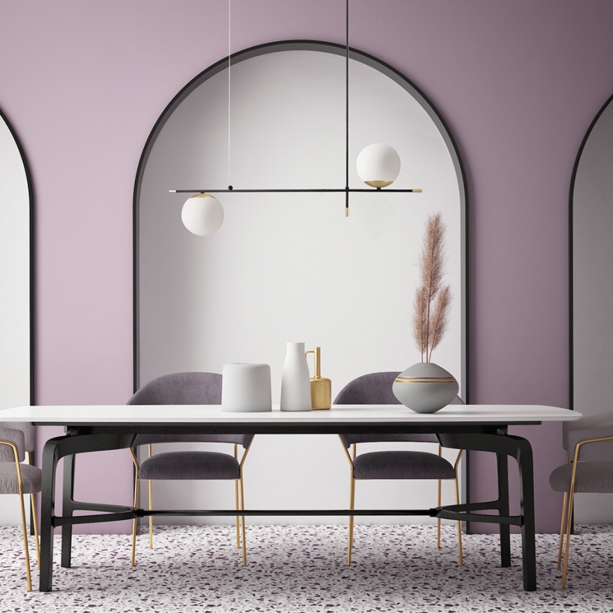 Maytoni MOD048PL-02G - Candelabro suspenso NOSTALGIA 2xE14/40W/230V
