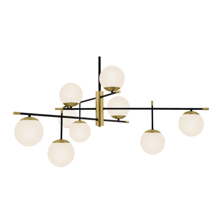 Maytoni MOD048PL-09G - Candelabro suspenso NOSTALGIA 9xE14/40W/230V