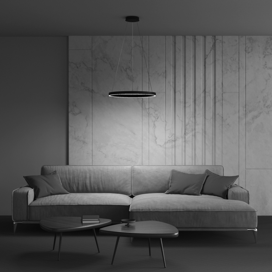 Maytoni MOD058PL-L22B3K - Candeeiro suspenso LED RIM LED/25W/230V 3000K diâmetro 40 cm preto
