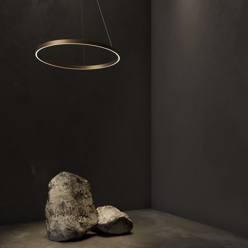 Maytoni MOD058PL-L22BS3K - Candeeiro suspenso LED RIM LED/25W/230V 3000K diâmetro 40 cm dourado