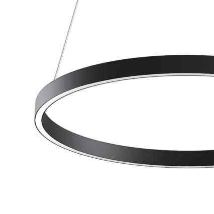 MOD058PL-L32B4K - Candeeiro suspenso LED RIM LED/37W/230V 4000K diâmetro 60 cm preto