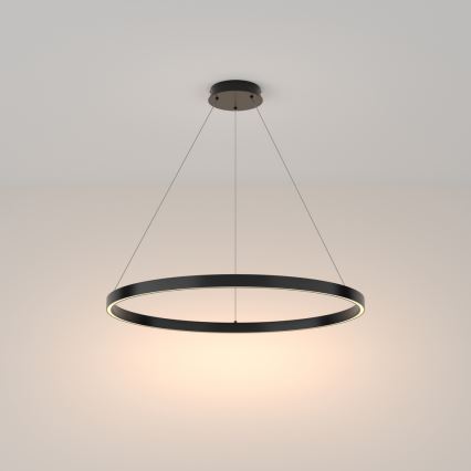 Maytoni MOD058PL-L42B3K - Candeeiro suspenso LED RIM LED/51W/230V 3000K diâmetro 80 cm preto