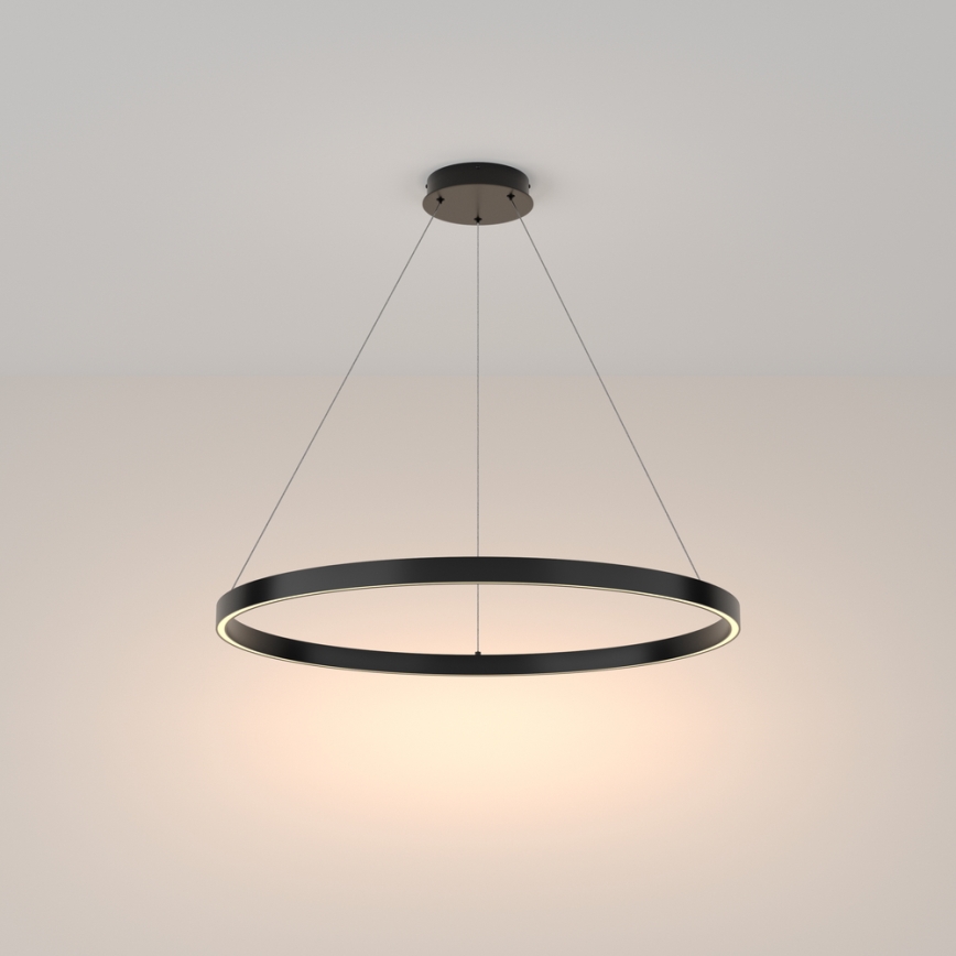 Maytoni MOD058PL-L42B3K - Candeeiro suspenso LED RIM LED/51W/230V 3000K diâmetro 80 cm preto