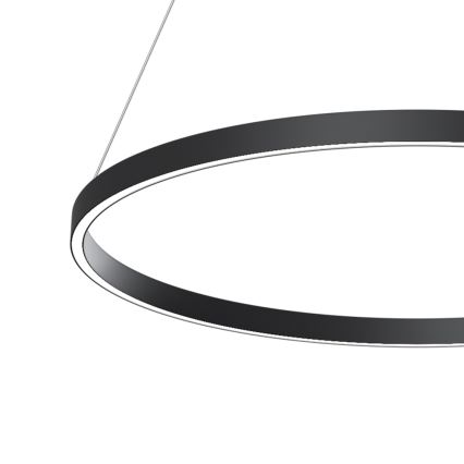 Maytoni MOD058PL-L42B4K - Candeeiro suspenso LED RIM LED/51W/230V 4000K diâmetro 80 cm preto