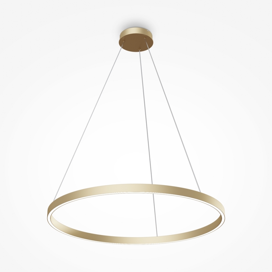 Maytoni MOD058PL-L42BS4K - Candeeiro suspenso LED RIM LED/51W/230V 4000K diâmetro 80 cm dourado