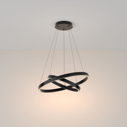 Maytoni MOD058PL-L55B3K - Candeeiro suspenso LED RIM LED/61W/230V 3000K diâmetro 60 cm preto