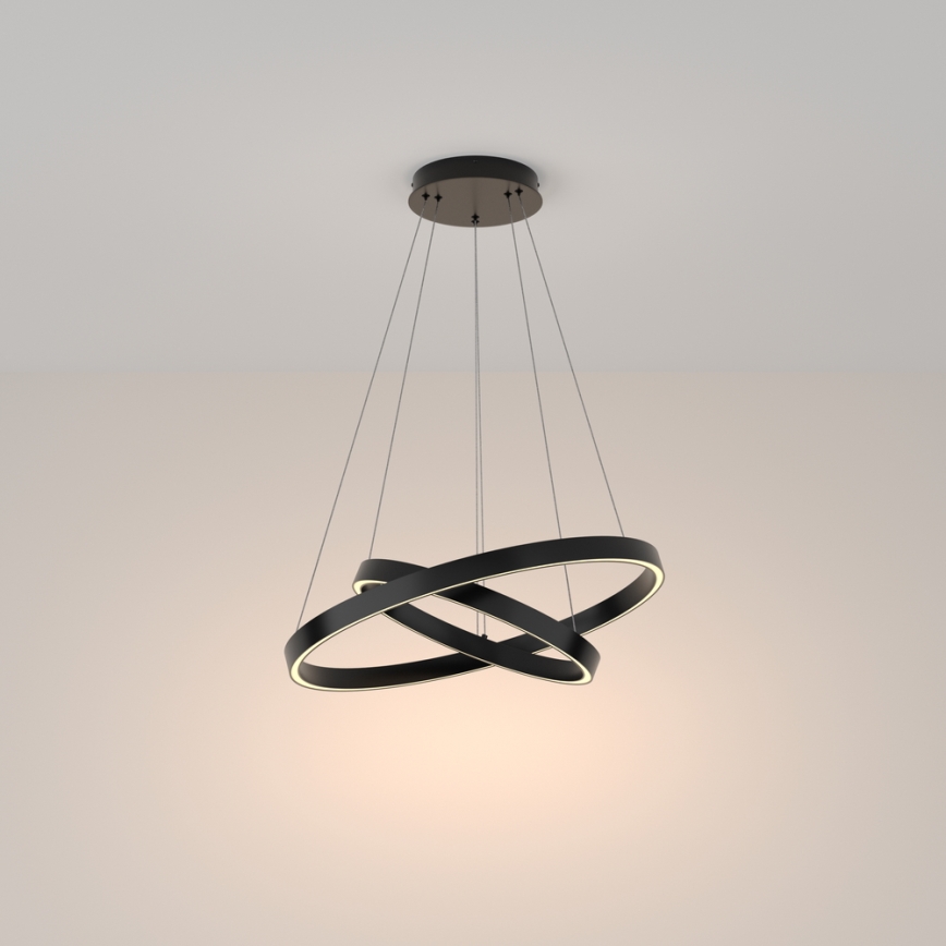 Maytoni MOD058PL-L55B3K - Candeeiro suspenso LED RIM LED/61W/230V 3000K diâmetro 60 cm preto