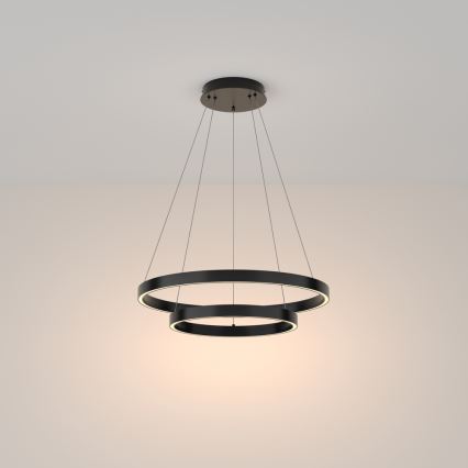 Maytoni MOD058PL-L55B3K - Candeeiro suspenso LED RIM LED/61W/230V 3000K diâmetro 60 cm preto