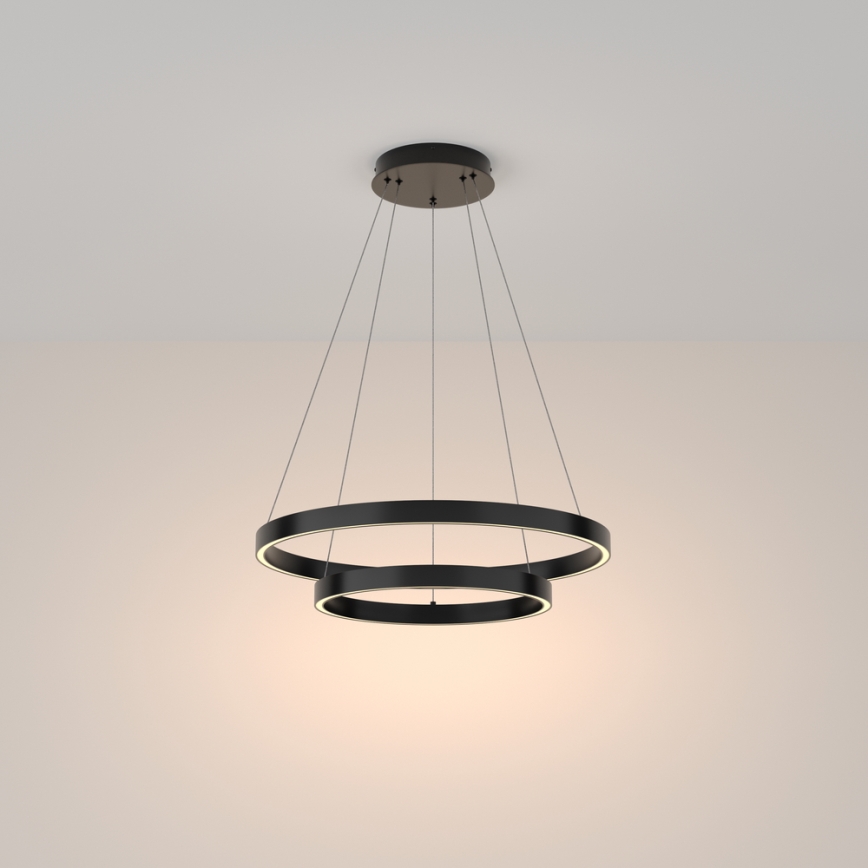 Maytoni MOD058PL-L55B3K - Candeeiro suspenso LED RIM LED/61W/230V 3000K diâmetro 60 cm preto