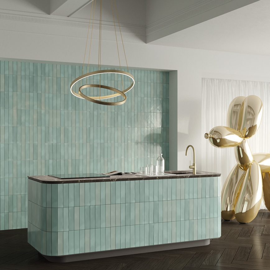 Maytoni MOD058PL-L55BS3K - Candeeiro suspenso LED RIM LED/61W/230V 3000K diâmetro 60 cm dourado