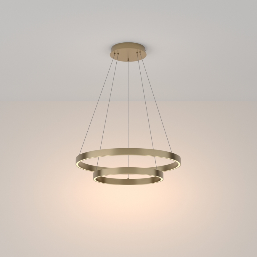 Maytoni MOD058PL-L55BS3K - Candeeiro suspenso LED RIM LED/61W/230V 3000K diâmetro 60 cm dourado