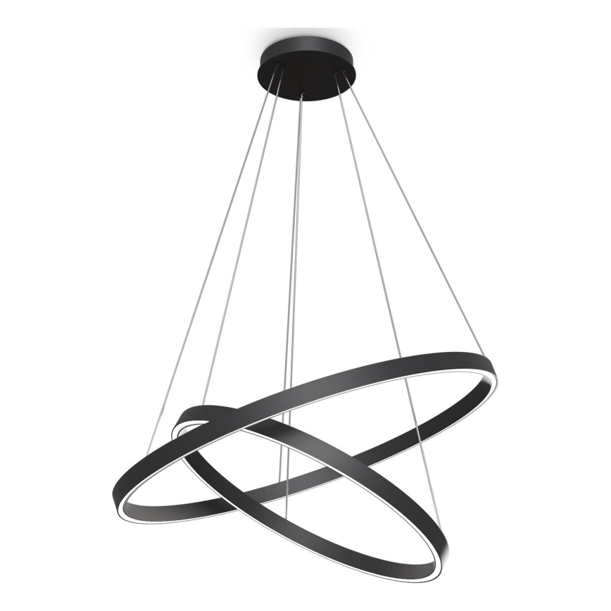 Maytoni MOD058PL-L74B3K - Candeeiro suspenso LED RIM LED/88W/230V 3000K diâmetro 80 cm preto
