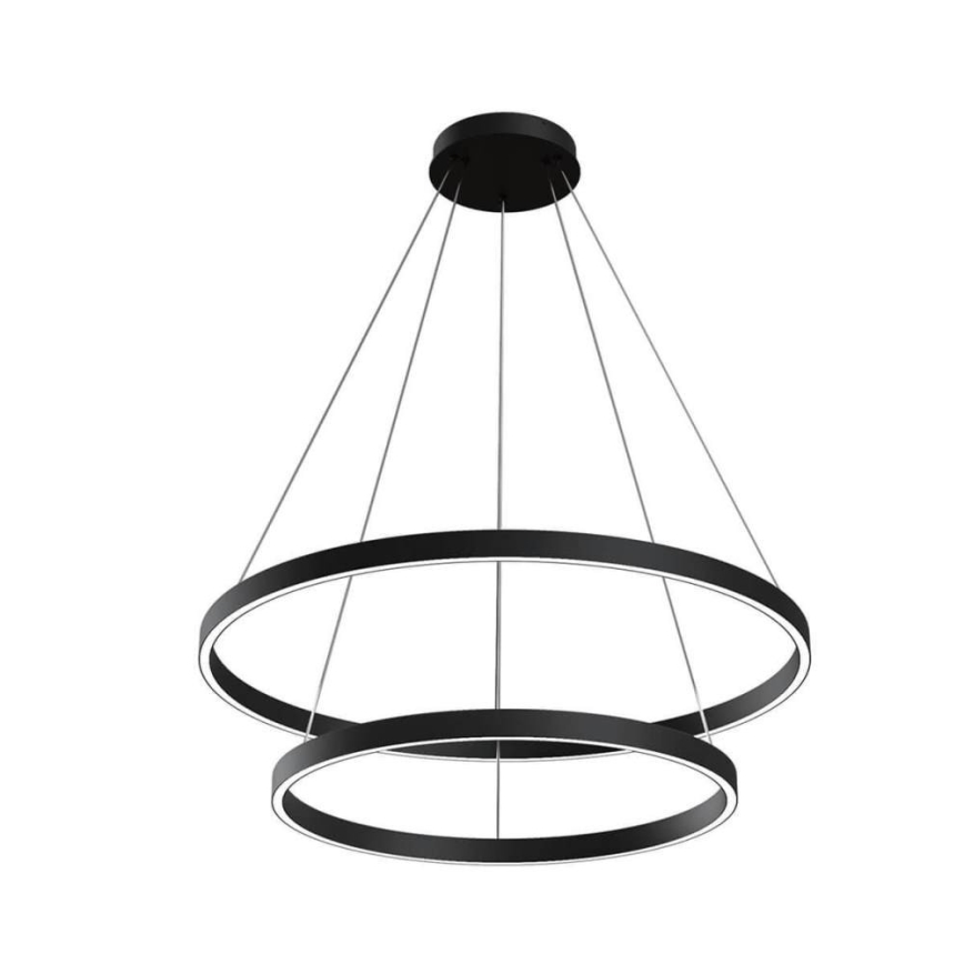 Maytoni MOD058PL-L74B3K - Candeeiro suspenso LED RIM LED/88W/230V 3000K diâmetro 80 cm preto