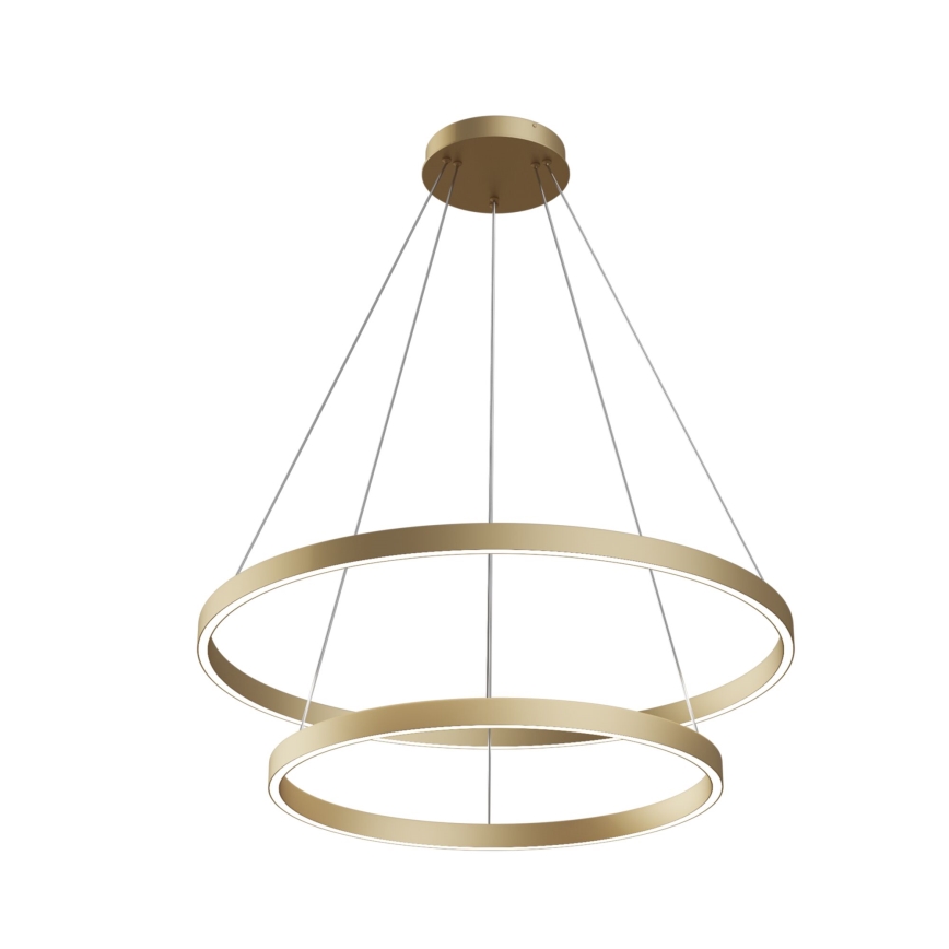 Maytoni MOD058PL-L74BS3K - Candeeiro suspenso LED RIM LED/88W/230V 3000K diâmetro 80 cm dourado