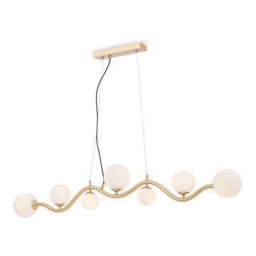 Maytoni MOD059PL-07G - Candelabro suspenso UVA 7xG9/28W/230V