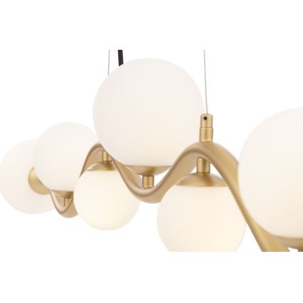 Maytoni MOD059PL-07G - Candelabro suspenso UVA 7xG9/28W/230V