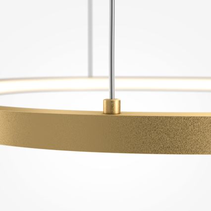 Maytoni MOD072PL-L28BS3K1 - Candeeiro suspenso LED GLINT LED/24W/230V dourado diâmetro 60 cm