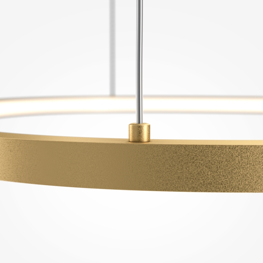 Maytoni MOD072PL-L28BS3K1 - Candeeiro suspenso LED GLINT LED/24W/230V dourado diâmetro 60 cm