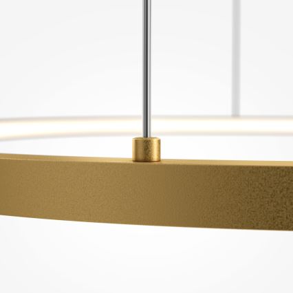 Maytoni MOD072PL-L36BSK1 - Candeeiro suspenso LED GLINT LED/36W/230V dourado diâmetro 80 cm