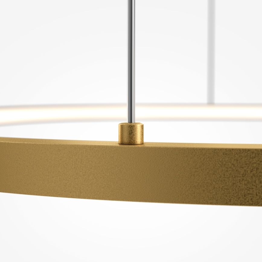 Maytoni MOD072PL-L36BSK1 - Candeeiro suspenso LED GLINT LED/36W/230V dourado diâmetro 80 cm
