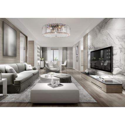Maytoni MOD080CL-06CH - Candelabro suspenso RECINTO 6xE27/60W/230V