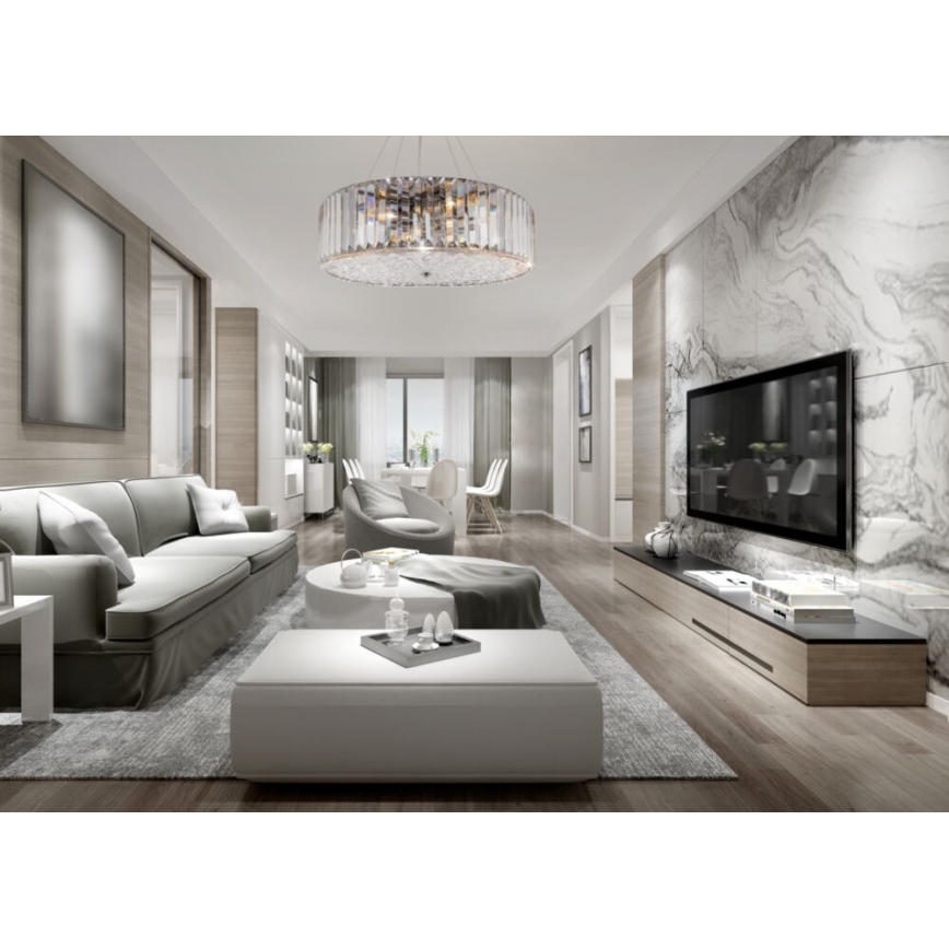 Maytoni MOD080CL-06CH - Candelabro suspenso RECINTO 6xE27/60W/230V