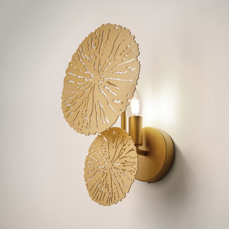Maytoni MOD082WL-01G - Iluminação de parede LOVETANN 1xE14/40W/230V dourado
