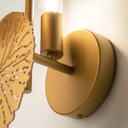 Maytoni MOD082WL-01G - Iluminação de parede LOVETANN 1xE14/40W/230V dourado