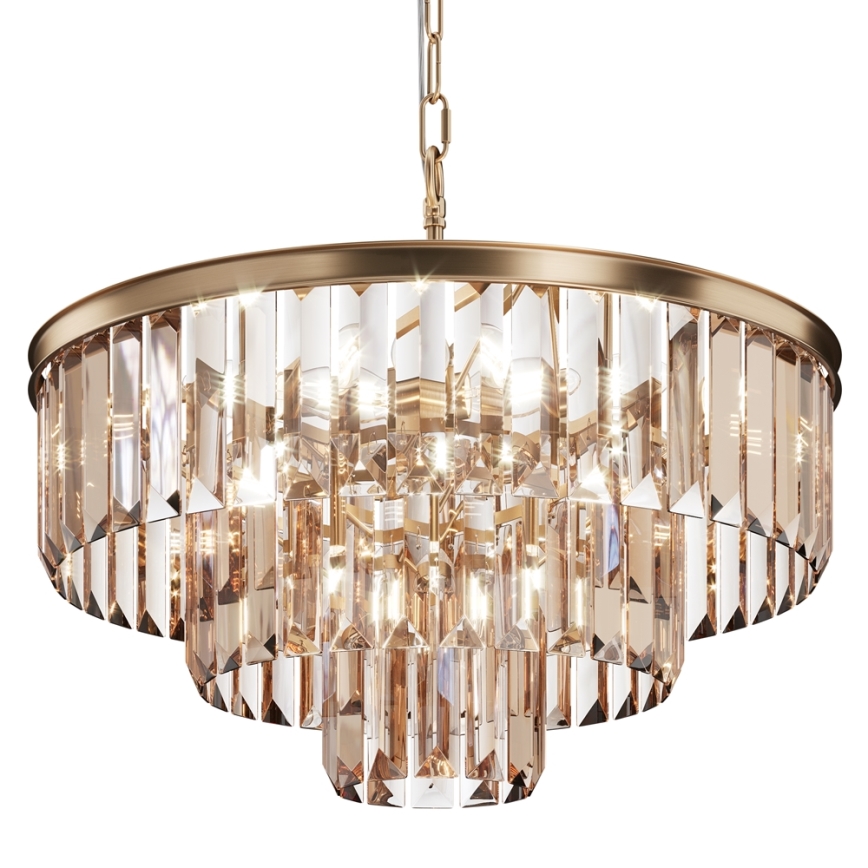 Maytoni MOD085PL-07G - Candelabro suspenso REVERO 7xE14/40W/230V