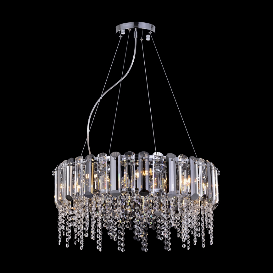 Maytoni MOD097PL-08CH - Candeeiro suspenso HAIL 8xE14/40W/230V diâmetro 60,5 cm cromado brilhante