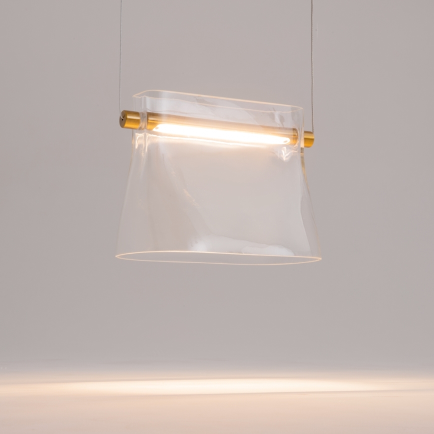 Maytoni MOD170PL-L8BS3K - Candeeiro suspenso LED CABARET LED/8W/230V dourado