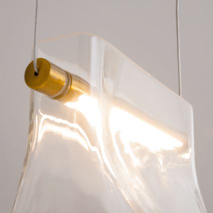 Maytoni MOD170PL-L8BS3K - Candeeiro suspenso LED CABARET LED/8W/230V dourado