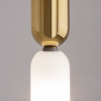 Maytoni MOD177PL-01G - Candeeiro suspenso MEMORY 1xE14/40W/230V dourado/branco