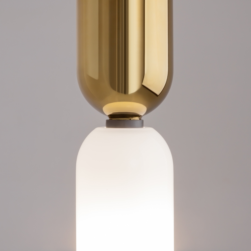Maytoni MOD177PL-01G - Candeeiro suspenso MEMORY 1xE14/40W/230V dourado/branco