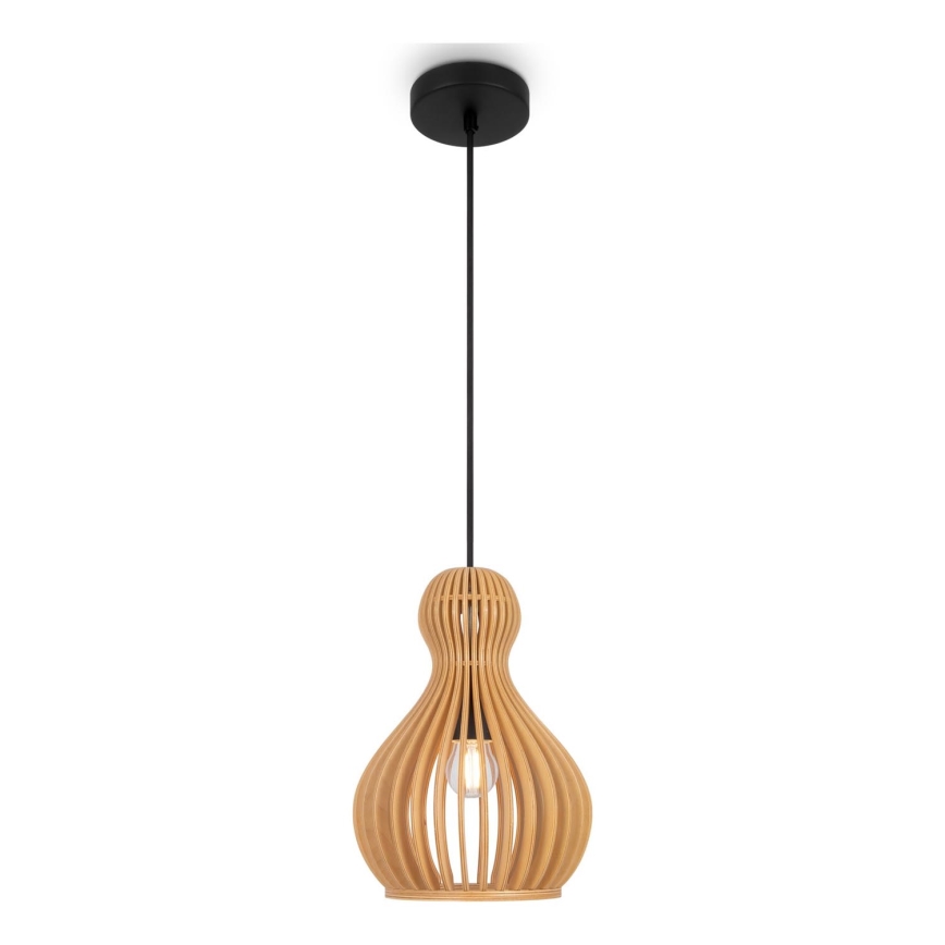 Maytoni MOD192PL-01W - Candeeiro suspenso ROOTS 1xE27/40W/230V diâmetro 20 cm bege