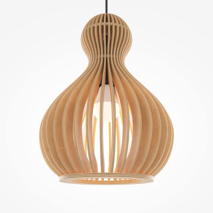 Maytoni MOD192PL-01W1 - Candeeiro suspenso ROOTS 1xE27/40W/230V diâmetro 30 cm bege