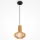 Maytoni MOD193PL-01W - Candeeiro suspenso ROOTS 1xE27/40W/230V diâmetro 22,5 cm bege