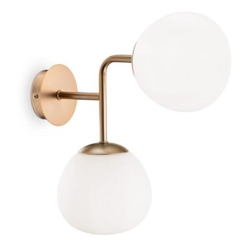 Maytoni MOD221-WL-02-G - Iluminação de parede ERICH 2xE14/40W/230V cobre