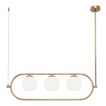 Maytoni MOD221PL-03BS - Candelabro suspenso ERICH 3xE14/40W/230V cobre