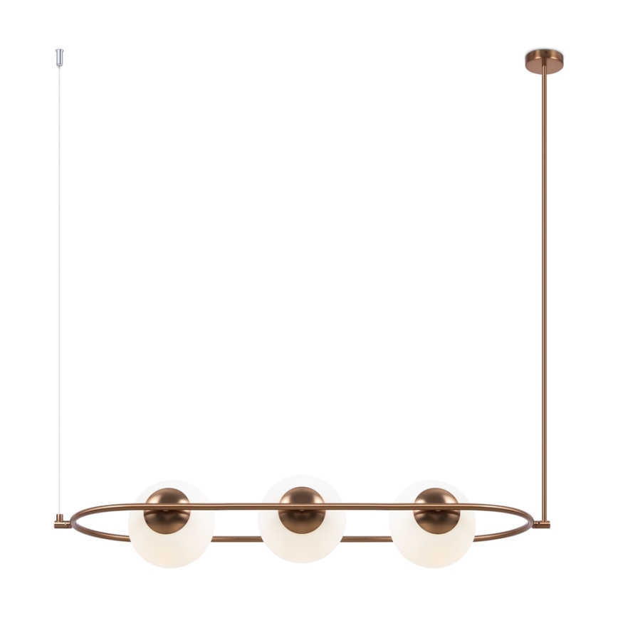 Maytoni MOD221PL-03BS - Candelabro suspenso ERICH 3xE14/40W/230V cobre