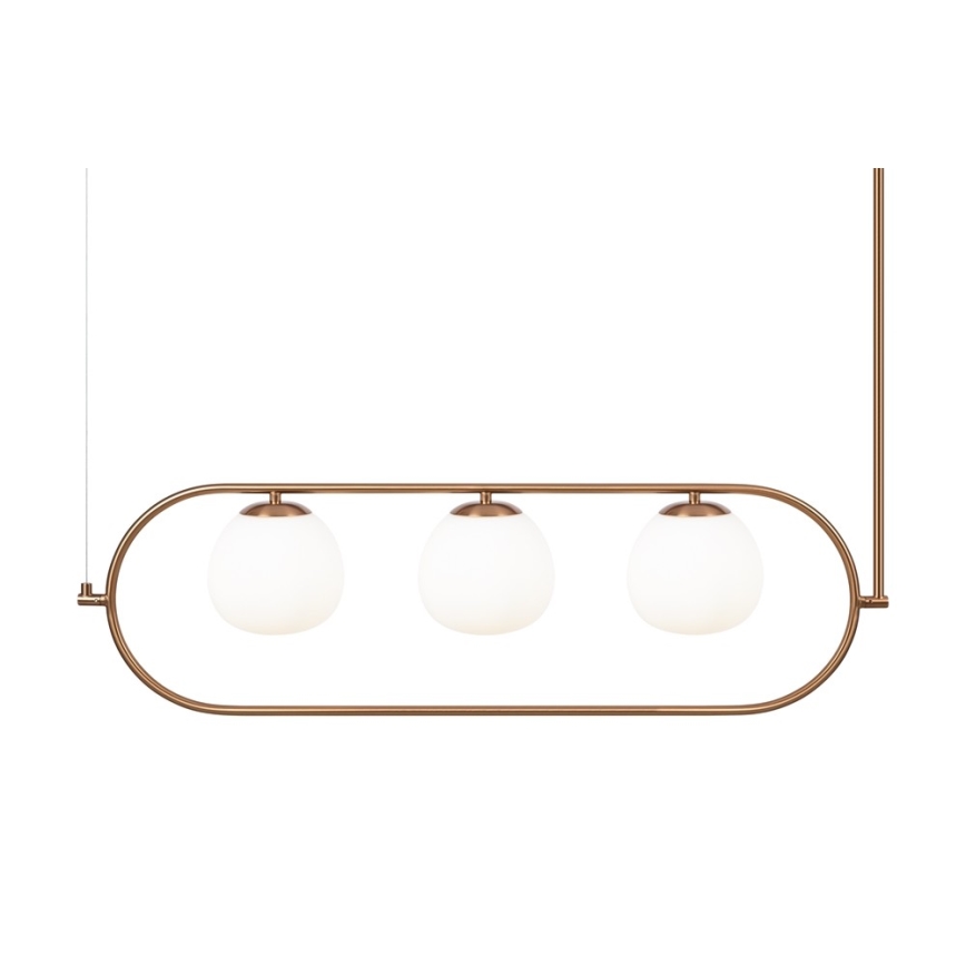 Maytoni MOD221PL-03BS - Candelabro suspenso ERICH 3xE14/40W/230V cobre